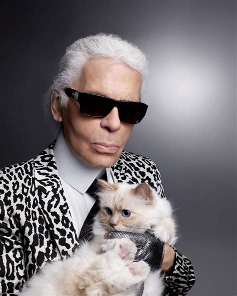 karl lagerfeld and his cat